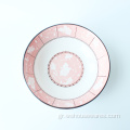 6.25 &#39;&#39; Pink Plant Pad Printing Bowl